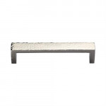 M Marcus Heritage Brass Hammered Wide Metro Design Cabinet Pull 128mm Centre to Centre